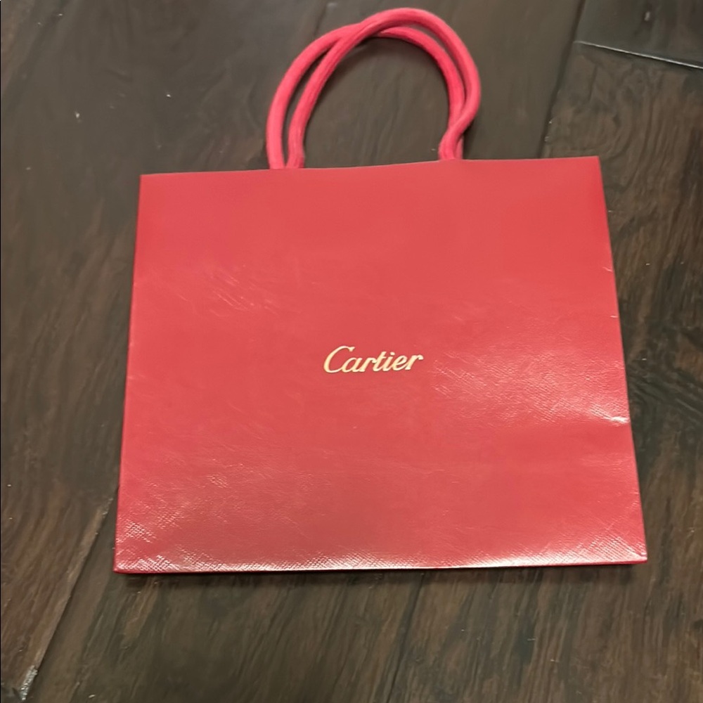 Cartier Red Shopping Bag